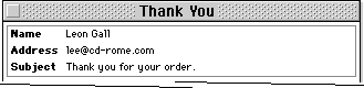 The message header.